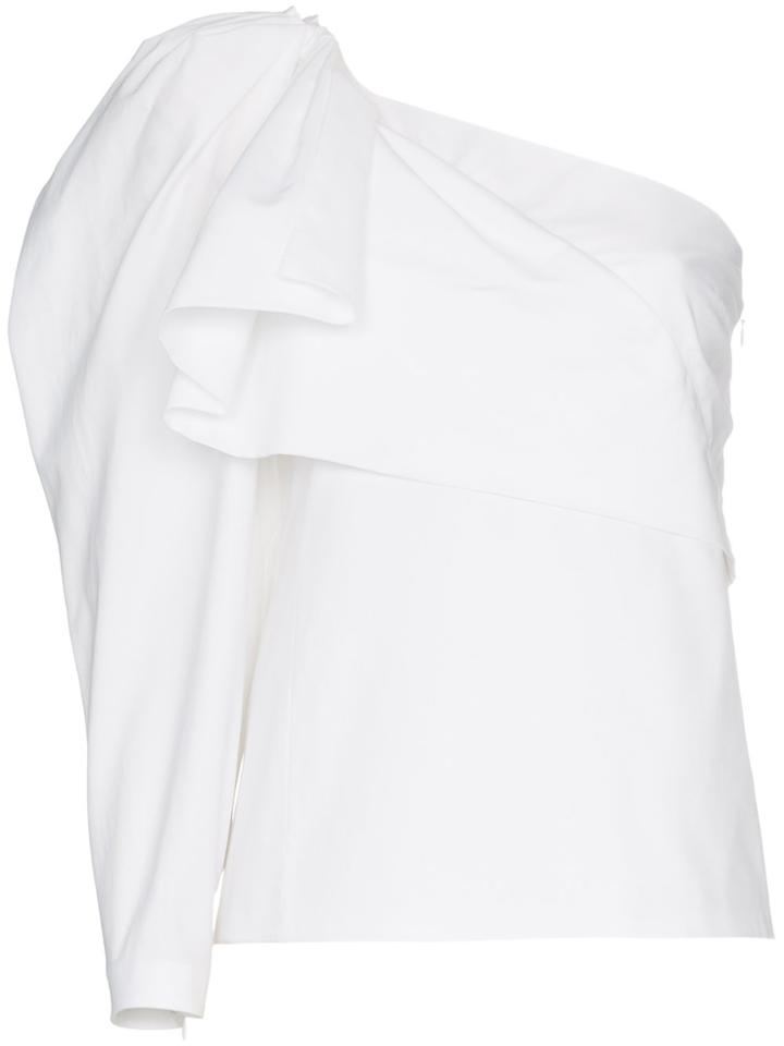 Stella Mccartney One Shoulder Cotton Top - White
