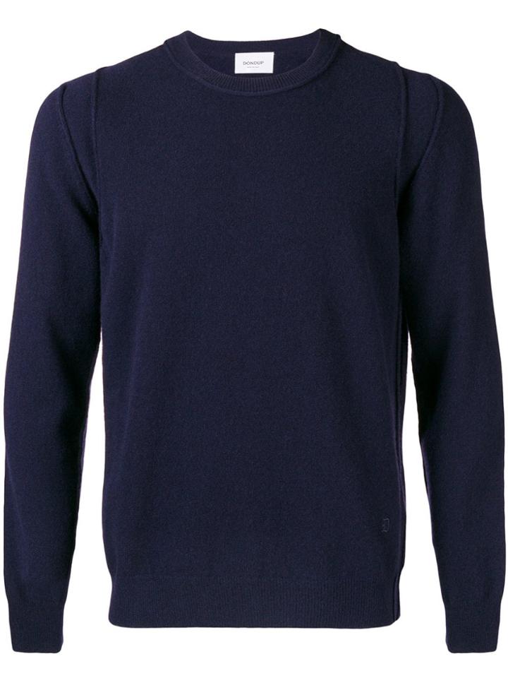 Dondup Knit Logo Sweater - Blue