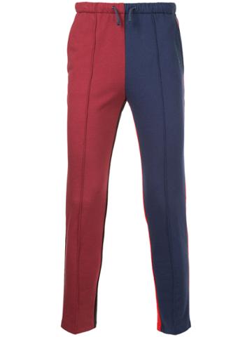 Astrid Deigner Colour Block Sweatpants - Red