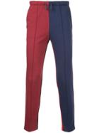 Astrid Deigner Colour Block Sweatpants - Red