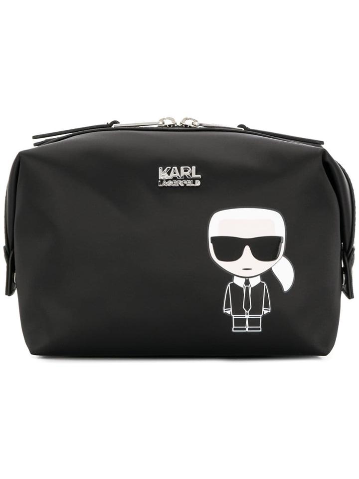 Karl Lagerfeld Ikonik Make-up Bag - Black