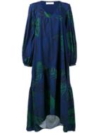 Borgo De Nor Matilde Printed Asymmetric Dress - Blue