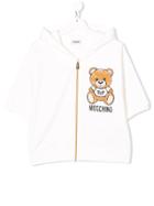 Moschino Kids Logo Bear Print Hoodie - White