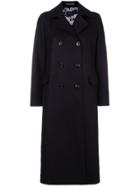 Paltò Long Double Breasted Coat - Black
