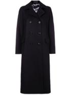 Paltò Long Double Breasted Coat - Black