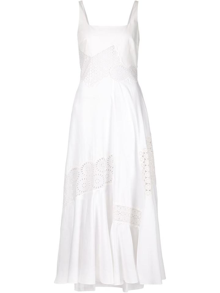 Stella Mccartney Sleeveless Dress, Women's, Size: 44, White, Cotton/spandex/elastane