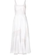 Stella Mccartney Sleeveless Dress, Women's, Size: 44, White, Cotton/spandex/elastane