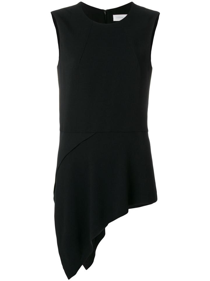 Victoria Beckham Asymmetric Sleeveless Top - Black