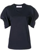 Victoria Victoria Beckham Pleated Sleeves Blouse - Blue