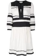 Isabel Marant Étoile - Striped Flared Dress - Women - Cotton/viscose - 40, White, Cotton/viscose