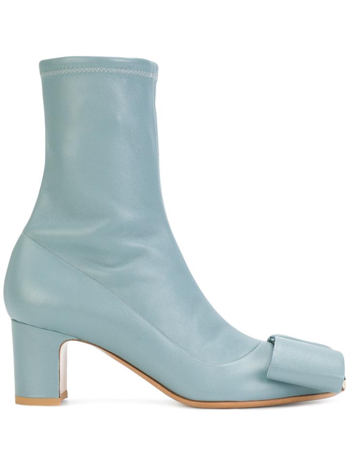 Valentino Valentino Garavani Half Bow Boots - Blue