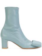 Valentino Valentino Garavani Half Bow Boots - Blue