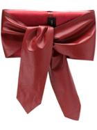 Andrea Bogosian Tied Leather Belt - Red