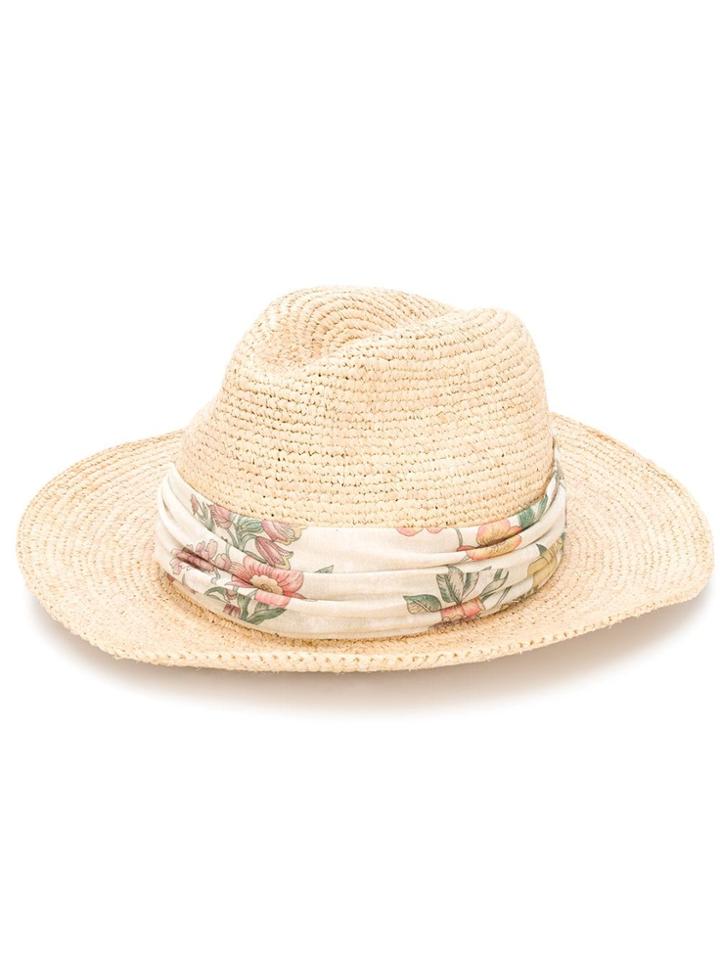 Local Eve Raffia Crochet Hat - Neutrals
