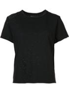 Amiri Destroyed T-shirt, Size: Large, Black, Cotton