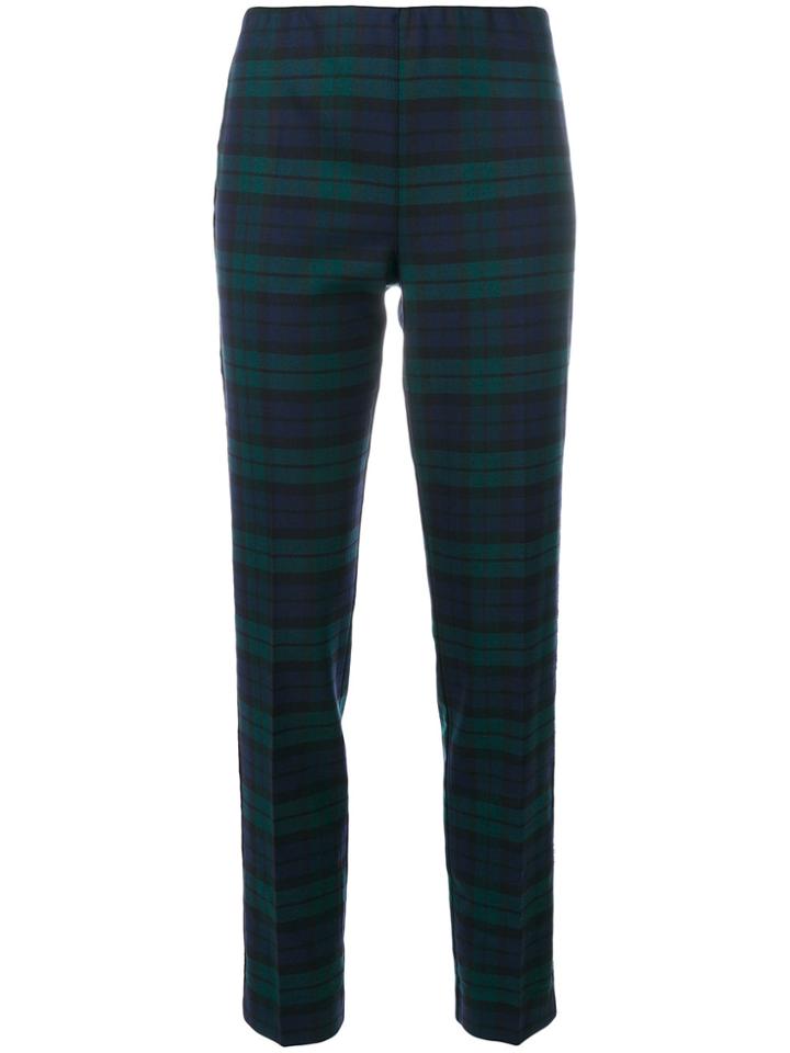 P.a.r.o.s.h. Tartan Studded Trousers - Green