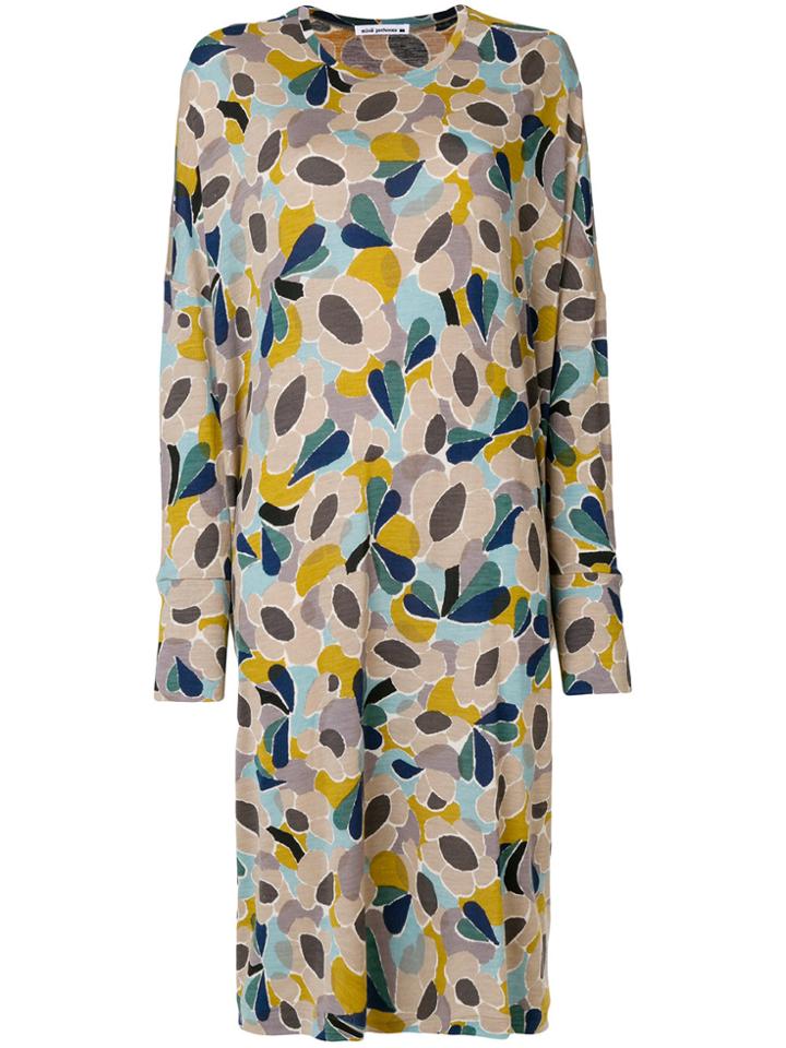 Minä Perhonen Floral Print Dress - Grey