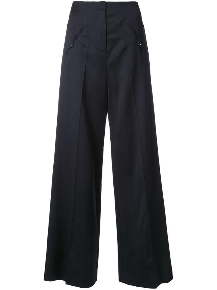 Esteban Cortazar Low Waist Straight Trousers - Black