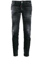 Dsquared2 Distressed Tapered Jeans - Black