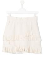 Une Fille Frayed Skirt, Girl's, Size: 14 Yrs, White