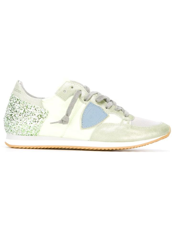Philippe Model Tropez Sneakers, Women's, Size: 36, Green, Suede/nylon/rubber/cotton