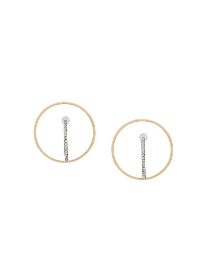 Charlotte Chesnais 18kt Yellow And White Gold Saturn M Diamond