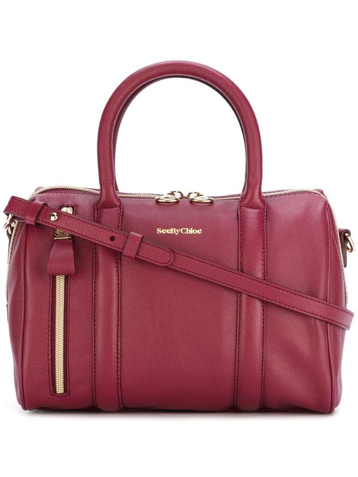 See By Chloé 'harriet' Tote, Women's, Red, Leather/cotton