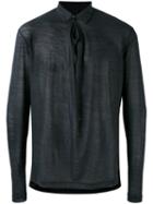 Kolor - Collared Knit - Men - Cotton/nylon/wool - 4, Blue, Cotton/nylon/wool