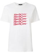 Alexa Chung Hardcore Slogan T-shirt - White
