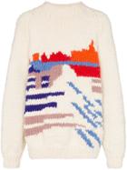 Bethany Williams Intarsia Knit Sweater - White