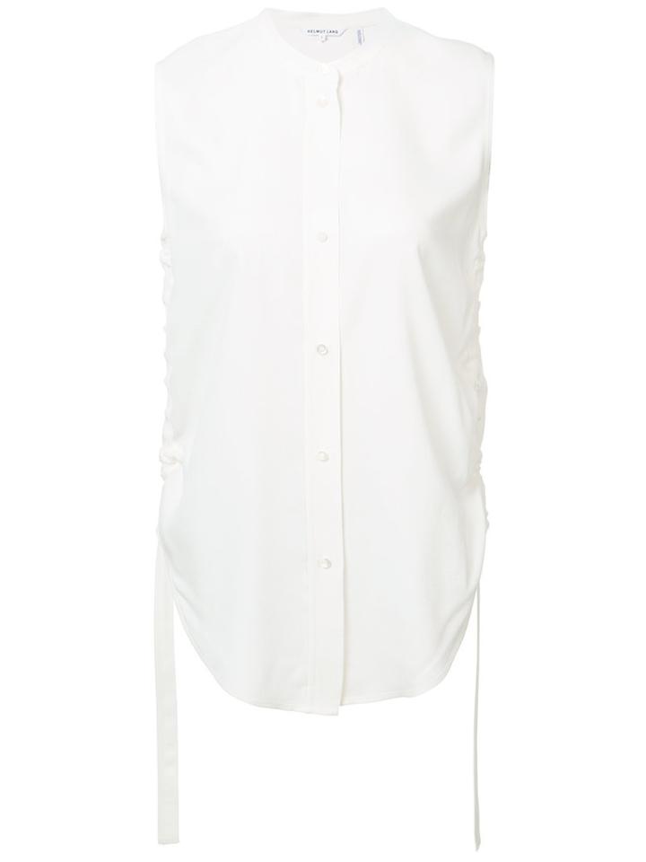 Helmut Lang - Band Collar Blouse - Women - Viscose - Xs, White, Viscose