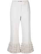 Robert Rodriguez Studio Kara Fringed Cuff Trousers - Neutrals