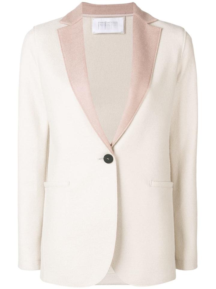 Harris Wharf London Contrast Lapel Blazer - Neutrals
