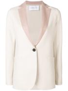 Harris Wharf London Contrast Lapel Blazer - Neutrals
