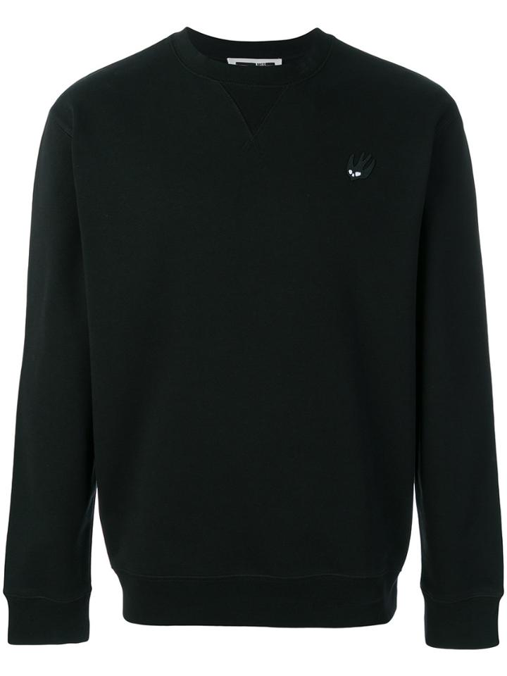 Mcq Alexander Mcqueen Swallows Appliqué Jumper - Black