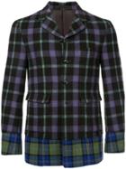 Comme Des Garçons Vintage Plaid Check Blazer - Pink & Purple