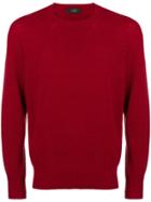 Maison Flaneur Round Neck Sweater - Red