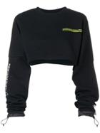 Marcelo Burlon County Of Milan Cropped Sweatshirt - Black