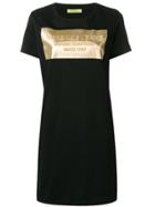 Versace Jeans Black And Gold T-shirt Dress