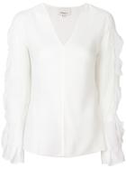 3.1 Phillip Lim Frill-trim Long-sleeved Blouse - White
