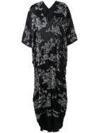Josie Natori Couture Pagoda Cocoon Kaftan - Black