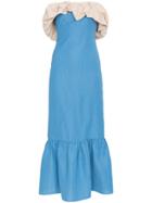 Rejina Pyo Allegra Linen Ruffle Dress - Blue