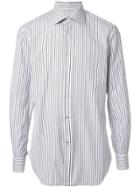 Kiton Striped Print Shirt - Grey