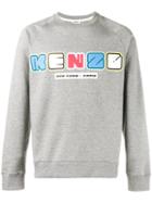 Kenzo Logo Sweatshirt, Men's, Size: Xl, Grey, Cotton/polyester