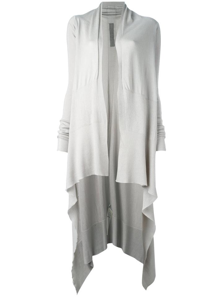 Rick Owens Draped Cardigan, Women's, Size: Small, Nude/neutrals, Cashmere