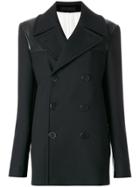 Alexander Mcqueen Double Breasted Peacoat - Black