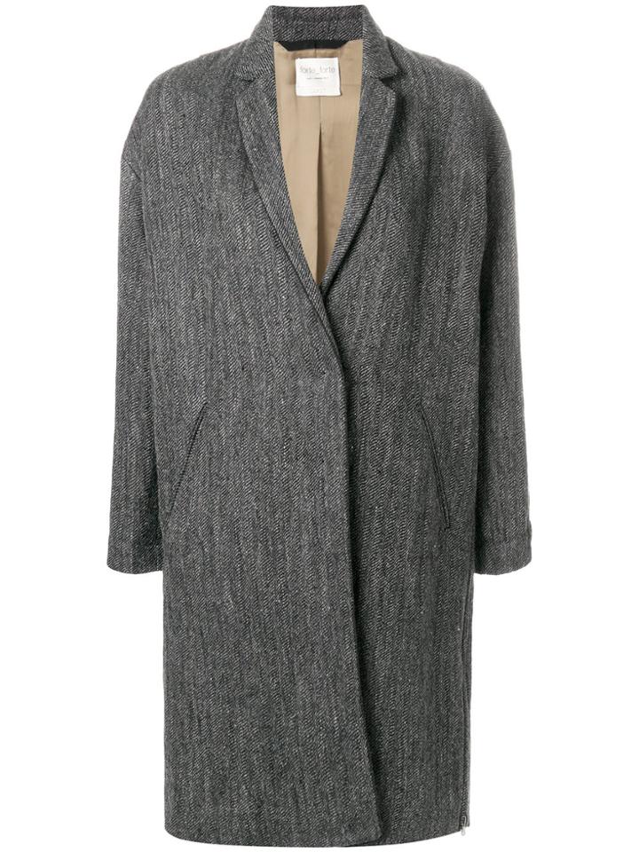 Forte Forte Oversized Blazer Coat - Grey