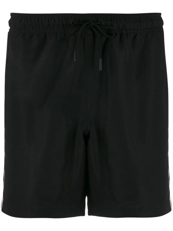 J.lindeberg Banks Stripe Detail Swimming Shorts - Black