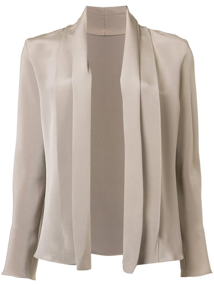 Peter Cohen - Relaxed Fit Blazer - Women - Silk - L, Women's, Nude/neutrals, Silk