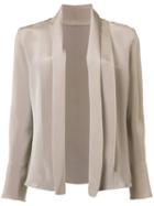 Peter Cohen - Relaxed Fit Blazer - Women - Silk - L, Women's, Nude/neutrals, Silk